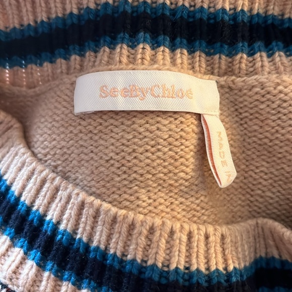 See By Chloé Paisley Motif Sweater. Brown (pink?). Size medium. - Picture 3 of 9